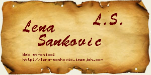Lena Sanković vizit kartica